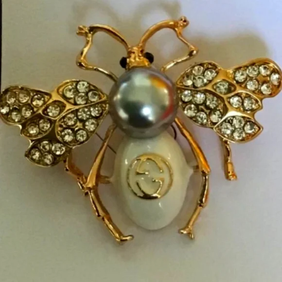 Beautiful bee insect Antique brooch - Picture 2 of 3